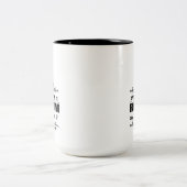 Inspirational Frauen-Tasse Zweifarbige Tasse (Mittel)