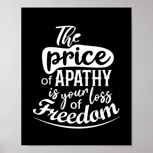 Inspirational Freedom quote Poster (Vorne)