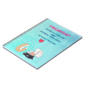 Inspirational Freundschafts-Zitat-Tier-Skizze Notizblock (Linke Seite)