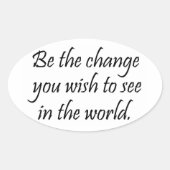 Inspirational Gandhi Zitat Aufkleber Bulk Discount (Vorderseite)