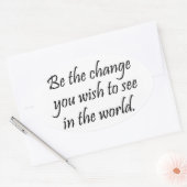 Inspirational Gandhi Zitat Aufkleber Bulk Discount (Umschlag)