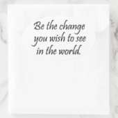 Inspirational Gandhi Zitat Aufkleber Bulk Discount (Tasche)