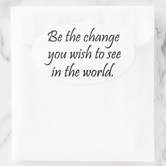 Inspirational Gandhi Zitat Aufkleber Bulk Discount (Tasche)