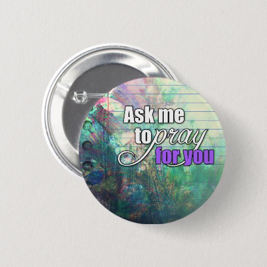 Inspirational geistiger christlicher button (Vorne & Hinten)