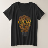 Inspirational Glühlampe-Shirts u. -jacken Große Größe T-Shirt (Design vorne)