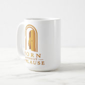 Inspirational Gold Tür & Feder Kaffeetasse (Vorderseite Links)