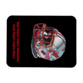 Inspirational Good Players Pop Art Football Helmet Magnet (Horizontal)