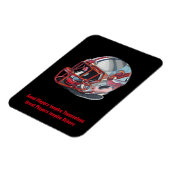Inspirational Good Players Pop Art Football Helmet Magnet (Linke Seite)