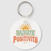 Inspirational Good Vibes and Happiness Schlüsselanhänger (Rückseite)