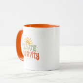 Inspirational Good Vibes and Happiness Tasse (Vorderseite Links)