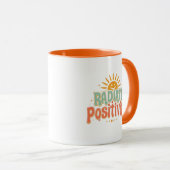 Inspirational Good Vibes and Happiness Tasse (VorderseiteRechts)