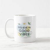 Inspirational Good Vibes Only Motivational Gift Kaffeetasse (Links)