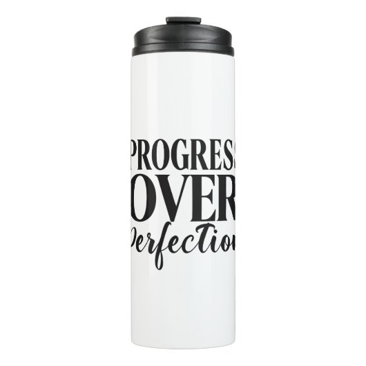 Inspirational Growth Mindset Typography Thermosbecher (Vorderseite)