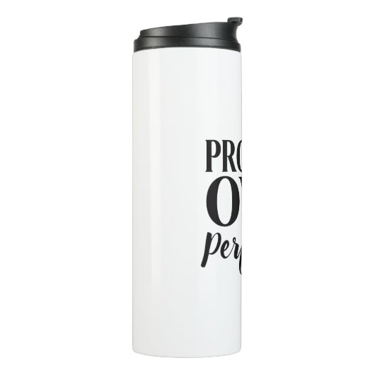 Inspirational Growth Mindset Typography Thermosbecher (Nach links gedreht)