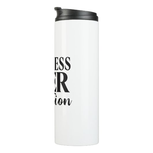 Inspirational Growth Mindset Typography Thermosbecher (Nach rechts gedreht)