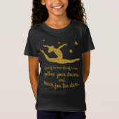 inspirational Gymnastikzitat Gymnast lockert Shirt (Vorderseite)