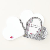 Inspirational Heart Shaped Spiral Notebook Notizblock (Innenseite)