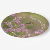 Inspirational Hummingbird Wings Pappteller (Schrägansicht)