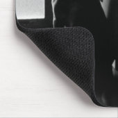 Inspirational HundeSchwarzweiss-Foto Mousepad (Ecke)