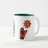 Inspirational "It's Never Luck It's Always God" Ch Zweifarbige Tasse (VorderseiteRechts)