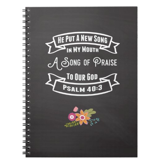 Inspirational Journal A New Song In My Mouth Notizblock (Vorderseite)