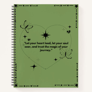 "Inspirational Journal - Vertrauen Sie Ihrer Reise Notizblock