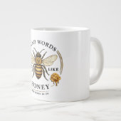 inspirational Kind Words/Bee Jumbo-Tasse (Vorderseite Rechts)