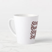 Inspirational Kindness Quote with Cozy Bear Milchtasse (Linke Ecke)