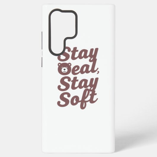 Inspirational Kindness Quote with Cozy Bear Samsung Galaxy Hülle (Rückseite)