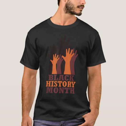Inspirational Leaders Power Proud African Fist Han T-Shirt (Vorderseite)
