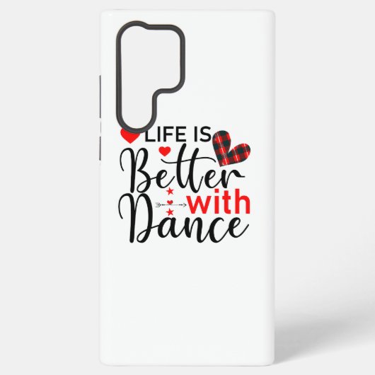 Inspirational "Life is Better with Dance" Samsung Galaxy Hülle (Rückseite)