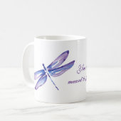 Inspirational lila einzigartige Geschenke der Kaffeetasse (Vorderseite Links)