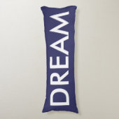 Inspirational lila weißer Traum Seitenschläferkissen (Vorderseite Vertikal)