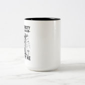 Inspirational Lineman Silhouette Quote Zweifarbige Tasse (Mittel)