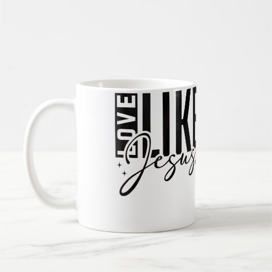 Inspirational Love Like Jesus Encouraging Christia Kaffeetasse (Links)