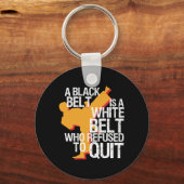 Inspirational Martial Arts Black Belt Fighter Schlüsselanhänger (Vorderseite)