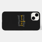 Inspirational Matte Black iPhone 14 Case (Rückseite (Horizontal))