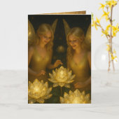 Inspirational Message Follow Your Dreams Believe Karte (Gelbe Blume)