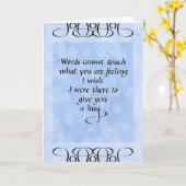 Inspirational Mitteilungskarten - eine Umarmung (Gelbe Blume)