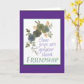 Inspirational Mitteilungskarten - Freundschaft (Gelbe Blume)