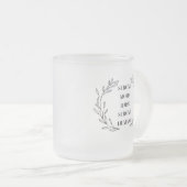 Inspirational Mom Quote Frosted Glass Mug Mattglastasse (VorderseiteRechts)