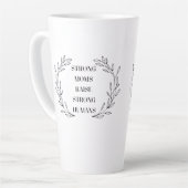 Inspirational Mom Quote Mug Milchtasse (Linke Ecke)