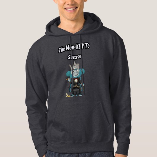Inspirational Mon-key to success Hoodie (Vorderseite)
