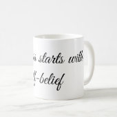 Inspirational Motivation Quote Design” Kaffeetasse (VorderseiteRechts)