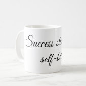 Inspirational Motivation Quote Design” Kaffeetasse (Vorderseite Links)