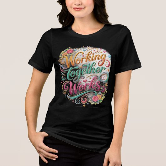 inspirational motivation quote Tri-Blend shirt (Vorderseite)