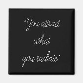Inspirational Motivational Custom Quotes Design Magnet (Vorne)