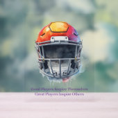 Inspirational Motivational Football Helmet Acrylschild (Neutral)