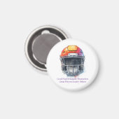 Inspirational Motivational Football Helmet Magnet (Vorderseite/Rückseite)