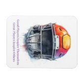 Inspirational Motivational Football Helmet  Magnet (Horizontal)